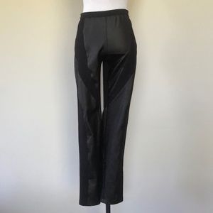 BCBGMAXAZRIA Black Stretch Pants Medium Elastic Waist